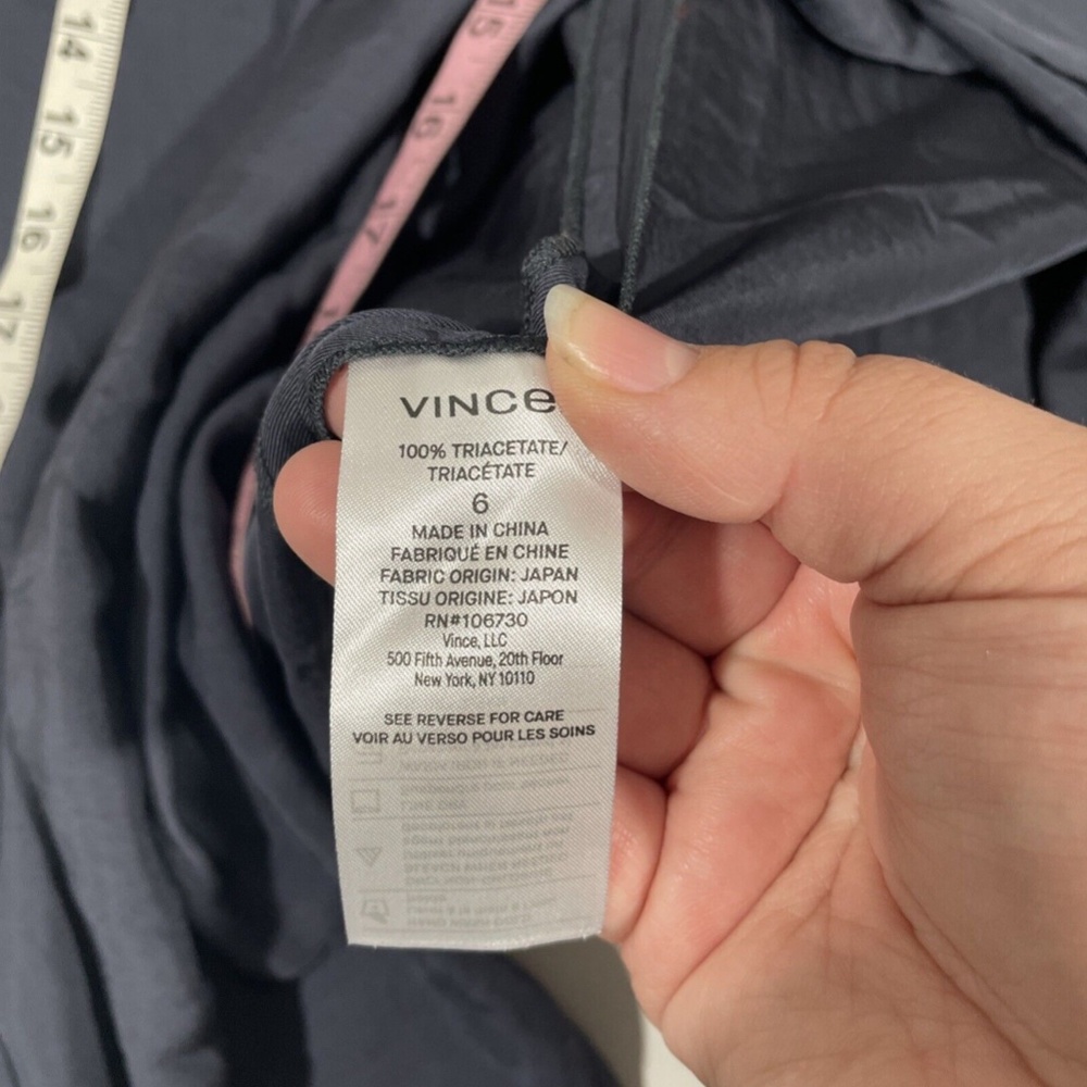 NWT $285 Vince [ 6 ] Wrap Midi Asymmetrical Skirt in Coastal‎ Blue - Picture 5 of 14